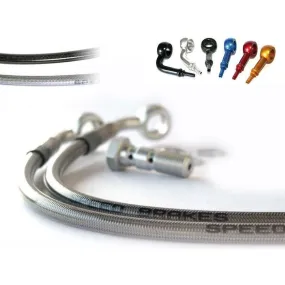 Durite de frein avant d'aviation SPEEDBRAKES carbone/raccord noir Yamaha FJ 1100