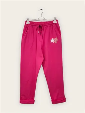 Jogging Étoilé C'Mélodie Fuchsia - Bleu Clair