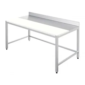 Table de Découpe avec Dosseret et Cadre de Renfort - L 1000 x P 700 mm - Distform